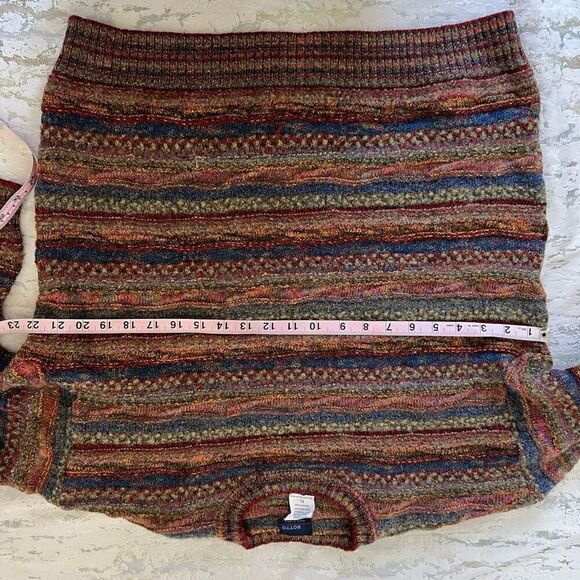 Botto Made in Italy 3D grandpa sweater 80s 90s vintage - Picture 5 of 12